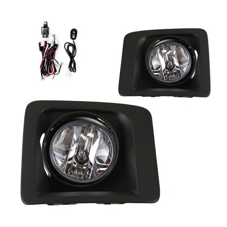 Winjet Fog Light - Clear -Wiring Kit Included CFWJ-0394-C